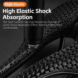 WEST BIKING 3D Printed Saddle Ultralight Comfortable Cycling Saddle Zoned Shock Absorption Seat Cushion Triathlon Racing Saddle