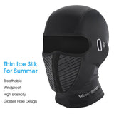 WEST BIKING 3D Reflective Windproof Motorcycle Hood Mask UV Protection Balaclava All Season Cycling Caps Men Running Hiking