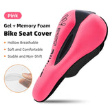WEST BIKING 6 Color Comfortable Bicycle Seat Covers Soft Gel Memory Foam Saddle Cover Mesh Breathable MTB Road Bike Cushion