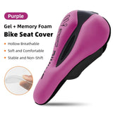 WEST BIKING 6 Color Comfortable Bicycle Seat Covers Soft Gel Memory Foam Saddle Cover Mesh Breathable MTB Road Bike Cushion