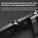 WEST BIKING Aluminum Lightweight Pedals Bicycle 3 Bearings Flat Pedal With Reflector Road Bike Anti-Slip Pedals MTB Accessories