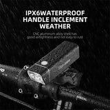 WEST BIKING Anti-Glare Bicycle Headlight USB Rechargable Flashlight IPX6 Waterproof LED MTB Front Light Road Bike Accessories