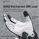 WEST BIKING Autumn Winter Cycling Thermal Gloves Man Touch Screen Full Finger Gloves SBR Shock Absorption Reflective Bike Gloves