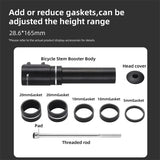 WEST BIKING Bicycle Fork Stem Extension 70-225mm Handlebar Rise Up Aluminum Alloy Height Spacer Stem Extender MTB BMX Parts