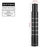 WEST BIKING Bicycle Fork Stem Extension 70-225mm Handlebar Rise Up Aluminum Alloy Height Spacer Stem Extender MTB BMX Parts