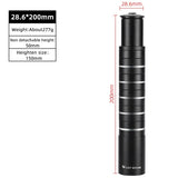WEST BIKING Bicycle Fork Stem Extension 70-225mm Handlebar Rise Up Aluminum Alloy Height Spacer Stem Extender MTB BMX Parts