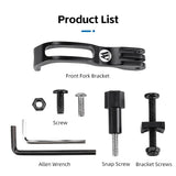 WEST BIKING Bicycle Front Light Holder Headlight Front Fork Mount Bracket GoPro Sport Camera Lamp Stand Bike MTB Accessories