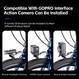 WEST BIKING Bicycle Front Light Holder Headlight Front Fork Mount Bracket GoPro Sport Camera Lamp Stand Bike MTB Accessories