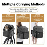 WEST BIKING Bicycle Front Pets Bag For Travel Breathable Breathable Wear-Resistant Bag For Dog Cat Outdoor Pet Backpack Hand Bag