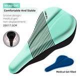 WEST BIKING Bicycle Rainbow Saddle Cover Comfortable Waterproof MTB Cushion Gel Wear-resistant Pad Road Bike Non-Slip Seat Cover