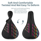 WEST BIKING Bicycle Rainbow Saddle Cover Comfortable Waterproof MTB Cushion Gel Wear-resistant Pad Road Bike Non-Slip Seat Cover