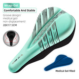 WEST BIKING Bicycle Rainbow Saddle Cover Comfortable Waterproof MTB Cushion Gel Wear-resistant Pad Road Bike Non-Slip Seat Cover
