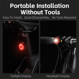 WEST BIKING Bicycle Rear Light Red White LED Flash Light IP64 Waterproof Warning Taillights USB Rechargeable Bike Accessories
