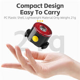 WEST BIKING Bicycle Rear Light Red White LED Flash Light IP64 Waterproof Warning Taillights USB Rechargeable Bike Accessories