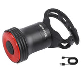 WEST BIKING Bicycle Smart Brake Rear Light Alumimum Alloy IPX6 Taillights Rechargable Auto Start Bike Tail Safety Flash Light