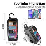 WEST BIKING Bicycle Top Tube Bag Touch Screen Phone Carrier Bag Waterproof EVA Road Bike Cycling Tool Holder Bag MTB Accessories