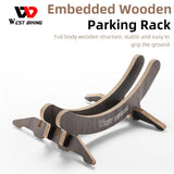 WEST BIKING Bicycle Wooden Parking Racks Nordic Style Indoor Bike Storage MTB Wheel Stand For Road Mountain Bike Display Holder