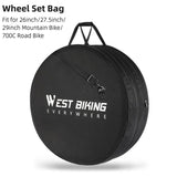 WEST BIKING Bike Wheels Bag 26-29 Inch MTB 700C Road Road Bike Wheel Set Carry Portable Bag Waterproof Wheelset Protective Cover