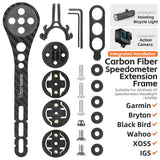 WEST BIKING Carbon Aero Handlebar Multifunctional Computer Holder For Wahoo Garmin Bryton Road Bike GPS Flashlight Mount Adapter