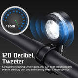 WEST BIKING Children's Bicycle Electric Bell Waterproof Mini Bike Fun Flash Light Kids Loud Bike Horn Safety Cycle Accessories