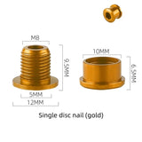 WEST BIKING Colorful MTB Chainring Bolts 7075 Aluminum Alloy Single Chainwheel Screws 6.5/8.5mm Disc Bolts Nut Road Bike Parts