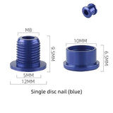 WEST BIKING Colorful MTB Chainring Bolts 7075 Aluminum Alloy Single Chainwheel Screws 6.5/8.5mm Disc Bolts Nut Road Bike Parts