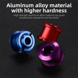 WEST BIKING Colorful MTB Chainring Bolts 7075 Aluminum Alloy Single Chainwheel Screws 6.5/8.5mm Disc Bolts Nut Road Bike Parts