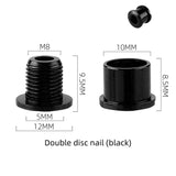 WEST BIKING Colorful MTB Chainring Bolts 7075 Aluminum Alloy Single Chainwheel Screws 6.5/8.5mm Disc Bolts Nut Road Bike Parts