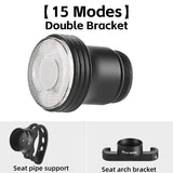 WEST BIKING Colorful Smart Brake Taillights Aluminum Alloy Bicycle Rear Light IPX5 Waterproof Auto Sleep Bike Flash Tail Light