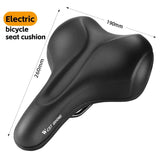 WEST BIKING Comfortable Foam E-Bike Seat Cushion City Cruisers Ergonomic Mountain Bicycle Saddle Comfy Electric Bike Accessories