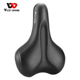 WEST BIKING Comfortable Foam E-Bike Seat Cushion City Cruisers Ergonomic Mountain Bicycle Saddle Comfy Electric Bike Accessories
