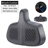 WEST BIKING Comfortable MTB Saddle Ultra Wide Electric Bike Scooter Seat Silicone Massage Particle Cycling Shock Absorber Saddle