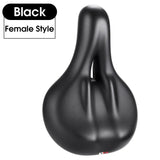 WEST BIKING Comfortable Painless Saddle MTB Urban Commuter Bike Ergonomic Men Prostatic Saddle Women Brown Shock Absorb Saddle