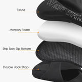 WEST BIKING Comfortable Wide Bicycle Saddle Cover Memory Foam MTB City Bike Seat Cover Breathable Non-Slip Bike Seat Cushion