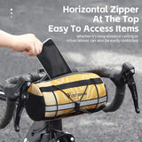 WEST BIKING Cycling Bag Versatile Handlebar Bag With Drawstring Straps Front Tube Bag MTB Road Bike Long Distance Riding Bags
