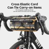 WEST BIKING Cycling Bag Versatile Handlebar Bag With Drawstring Straps Front Tube Bag MTB Road Bike Long Distance Riding Bags