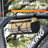 WEST BIKING Cycling Bag Versatile Handlebar Bag With Drawstring Straps Front Tube Bag MTB Road Bike Long Distance Riding Bags
