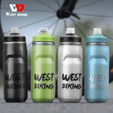 WEST BIKING Cycling Cold Water Insulated Bottle MTB Road Bike Thermal Bottle Racing Soft Squeeze Bottle Portable Gym Kettle