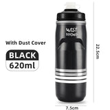 WEST BIKING Cycling Cold Water Insulated Bottle MTB Road Bike Thermal Bottle Racing Soft Squeeze Bottle Portable Gym Kettle