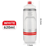 WEST BIKING Cycling Cold Water Insulated Bottle MTB Road Bike Thermal Bottle Racing Soft Squeeze Bottle Portable Gym Kettle