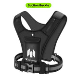 WEST BIKING Cycling Reflective Vest Motorcycle High Visibility Running Vest With Phone Holder Water Bottle Bag Safety Sport Vest
