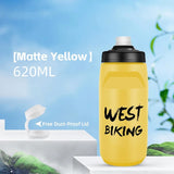 WEST BIKING Cycling Water Bottle 620-750ML Portable Sports Soft Flask MTB Road Bike Bottle Running Gym Fitness Bottle 6 Colors