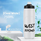 WEST BIKING Cycling Water Bottle 620-750ML Portable Sports Soft Flask MTB Road Bike Bottle Running Gym Fitness Bottle 6 Colors
