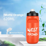 WEST BIKING Cycling Water Bottle 620-750ML Portable Sports Soft Flask MTB Road Bike Bottle Running Gym Fitness Bottle 6 Colors