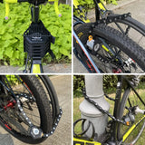 WEST BIKING Foldable Bike Lock With 3 Keys MTB Road Bicycle Lock With Mount Bracket Strong Security Anti-theft Cycling Bike Lock