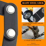 WEST BIKING Foldable Bike Lock With 3 Keys MTB Road Bicycle Lock With Mount Bracket Strong Security Anti-theft Cycling Bike Lock