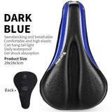 WEST BIKING Gel Comfort Bicycle Seat Cover Shock Absorption Foam Waterproof Grain Leather Saddle Cover MTB Road Bike Accessories