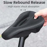 WEST BIKING Gel Comfortable Bicycle Saddle Cover Breathable Non-Slip Memory Foam MTB Road Bike Seat Cover Waterproof Cushion