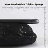 WEST BIKING Gel Comfortable Bicycle Seat Cover Memory Foam Colorful Waterdrop Pattern Saddle Cover MTB Road Bike Accessories
