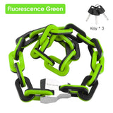 WEST BIKING High Security Bike Chain Lock Waterproof Electric Scooter Motorcycle Lock Anti Theft Colorful Lock Ebike Accessories